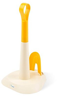 Ecoplast PRUN (02) Tulipano - Portarotolo, Plastica, Avorio/Giallo, 17.2 x 17.2 x 29.2 cm