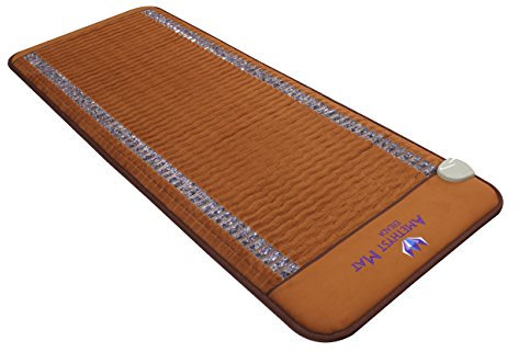 Far Infrared Amethyst Mat Professional 73L x 29”W - Made in Korea - Deep Penetration FIR Heat - Ion Therapy - Jewelry Grade Natural Amethyst - FDA Registered Manufacturer - Heating Pad with Crystals