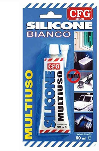SILICONE MULTIUSO BIANCO ANTIMUFFA IN TUBO DA 60 ML