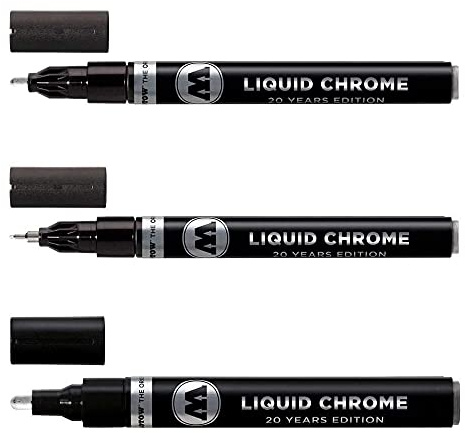 Molotow Liquid Chrome Marker Set - 1mm, 2mm and 4mm