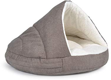 Hundehöhle außen schick, innen bequem, in Taupe Füllung Standard Größe 120x65