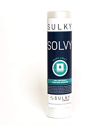 Sulky Solvy wasserlösliche Folie 25 cm x 10 m/transparent (transparent, 25 cm x 10 m)