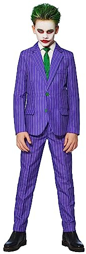 Suitmeister Jungenkostüm - The Joker DC Character - Tailliert Party Kostüme - Halloween Party Anzug