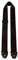 Perri's Leathers Ltd. - Gitarrengurt - Nylon - Enden mit intégrierter Gurtsicherung - Schwarz - Einstellbar - Für Akustik-/Bass-/Elektrogitarren - Hergestellt in Kanada (NWSPL-7157)