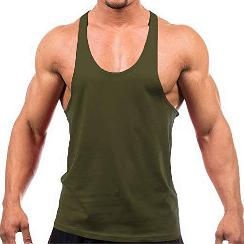 Men's Cotton Vests Tank Tops, Athletic Workout Muscle Tank Tops