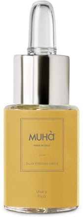 MUHA' | Olio Essenziale, Idrosolubile per Lampada ad Ultrasuoni, Fragranza Uva e Fico, Formato da 15 ml
