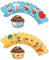 12 Deko-Banderolen für Muffins und Cupcakes * SANDMÄNNCHEN * für Kinderparty und Kindergeburtstag | Sandmann Pappteller Partyteller Party Set