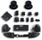 Full Set Button Bumper Trigger Buttons Ersatz Kompatibel mit Xbox Series X/Xbox Series S Controller, Controller LB RB LT RT Trigger Bumper Buttons Repair Kit, Gamepad Schwarz