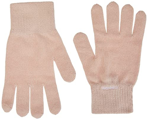 Calvin Klein Damen Organic Ribs Gloves K60K608508 Handschuhe, Rosa (Spring Rose), OS