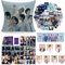 BTS Gift Set,BTS Fanartikel,BTS Fans Geschenk Set,BTS Kissenbezug,100 Aufkleber,54pcs BTS Photocards,BTS Girlande Foto Banner,1 Hand Banner,BTS Merch