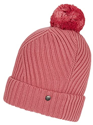 Ziener Damen ILEAS Bommel-Mütze/gestrickt, warm, pink Vanilla, Einheitsgröße