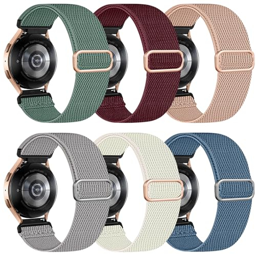 chinbersky 22mm Elastisches Nylon Armband Kompatibel mit Samsung Samsung Galaxy Watch 3 45mm/Galaxy Watch 46mm/Gear S3 Classic/Huawei GT2, für Huawei Watch GT/GT 2 46mm/Watch GT2e/GT2 Pro