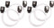 Corsair Premium Sleeved SATA Cable - SATA 6Gbps 30cm, White (Pack of 2)