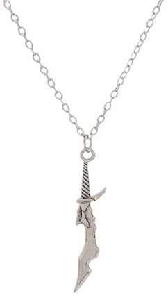 GAUEIOUR Anime Sung Jin-Woo Weapon Model Short Blade Necklace,Anime Peripheral Role-Playing Weapon Pendant Necklace, Metal Alloy Character Weapon Accessories, Unisex, Jewelry Gift, Fan Gift