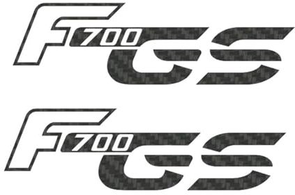 GQUIKGW Motorradaufkleber Für BMW F700GS Motorrad Aufkleber Aufkleber Carbon Schwarz