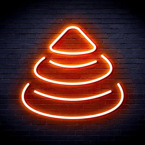 ADVPRO Modernes Weihnachtsbaum-Flex-Silikon-LED-Neonschild – Orange – st16s66-fnu0191-o