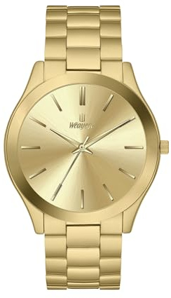 Weayege Herren Uhren Analog Armbanduhr mit Edelstahlarmband,Damen Herren Luxus Armbanduhr,Herrens Uhr Quarz Edelstahl Wasserdicht Mesh Ultradünne