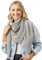 Salt & Sand Musselintuch Damen | Musselin Schal & Musselin Halstuch | XL Tuch leicht & stilvoll für jede Jahreszeit | Schals & Tücher Damen | PREMIUM QUALITÄT made in Europe
