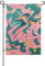 Drapeau de jardin de 31,8 x 45,7 cm, drapeau de cour double face, rouge et vert, abstrait liquide, décoration pour la maison