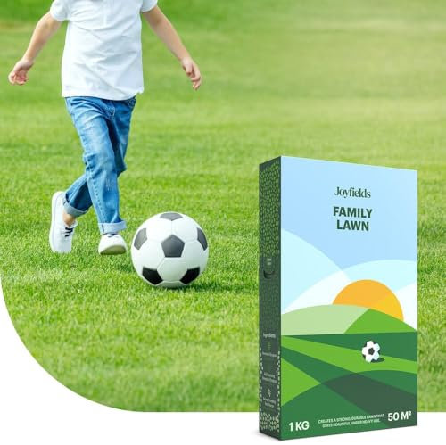 Family Lawn - Semences de gazon sport et jeux - 3 kg pour 150 m² - Résiste à une utilisation intensive - Récupération rapide après un dommage - Avec enrobage pour une germination optimale