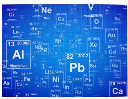 500 Teile, Puzzles für Erwachsene, anspruchsvolle Puzzles, Puzzlespiel für das Ganze,Lustiges Periodensystem der Elemente für Lehrer