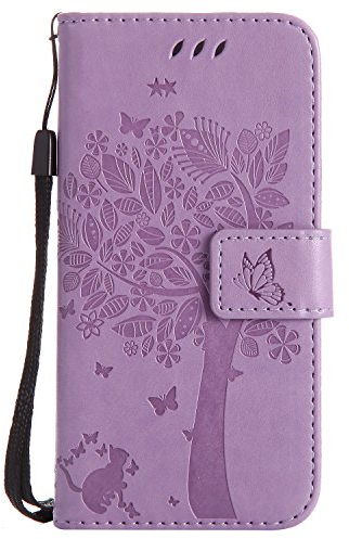 Nancen Compatible with Handyhülle Apple iPhone 7 iPhone 8(4,7 Zoll) Flip Schutzhülle Zubehör Lederhülle mit Silikon Back Cover PU Leder Handytasche im Bookstyle Stand Funktion