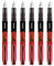 Zebra Fuente - Disposable Fountain Pen - Red Ink - Pack of 6