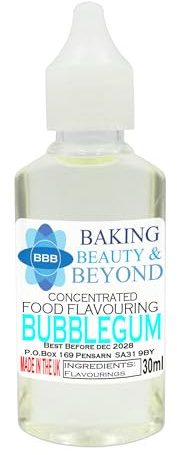 Baking Beauty and Beyond Concentrated Food Flavouring - Bubblegum (30ml)