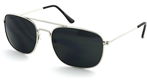 KISS AIRCRAFT Sonnenbrille für Herren & Damen – Quadratischer Flieger-Stil & Markanter Look – Leichter & Robuster Metallrahmen – UV400- oder Polarisierte Gläser für Klare Sicht & Sonnenschutz