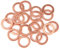 X AUTOHAUX 20Pcs Arandela de Cobre círculo de Junta de Sellado Plana para Coche de 14x20x1,5mm