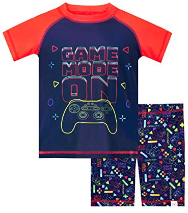 Harry Bear Jungen Gaming Badeanzug Kinder Bademode Zweiteiliger Spielkonsole Schwimmanzug
