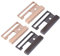 SOIMISS 2Pcs Fibbie a Scorrimento in Metallo Bottoni Tri-Glide Chiusure Rettangolo Fettuccia Slider Accessori per Vestiti Regali per Tracolla Cintura Zaino Accessori Fai da Te 40Mm