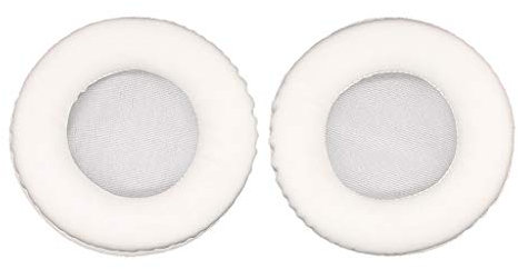 Ronyme Ohrpolster Abdeckung 50mm 90mm 105mm Weiß - Universal Ersatzohr Ohrenschützer für Kopfhörer, Ohrhörer, Smartphones, Tablets - Kunstleder - 1 Paar