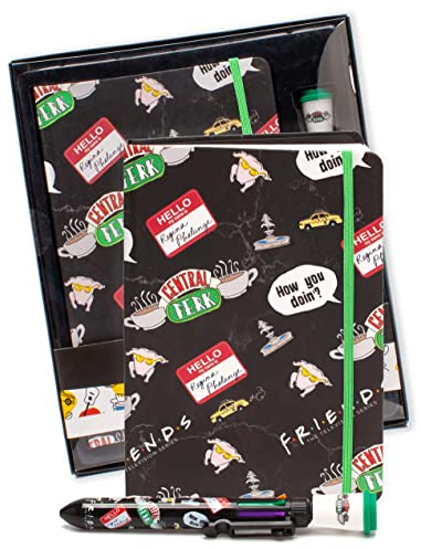 FRIENDS Notebook & Multi-Color Pen A5 F.R.I.e.n.d.s Regalo de libro Un tamaño