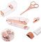 Büro Zubehör Set Rosegold, DaizySight Bürobedarf Aesthetic Deko - mit Tacker Heftklammern, Tesafilm Abroller, Mini Entklammerer, Schere, Pinnadeln, Büroklammern, Schule Sachen Schreibtisch Utensilien