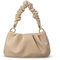 Cloud Pouch Bag Damen Schultertasche, weiches veganes Leder, Vintage, Hobo-Kette, Umhängetasche, nude, Small
