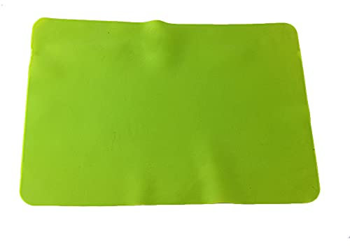 Thickened 30 * 40 Silicone placemat Children's Primary School Table mats Waterproof Non-Slip Coasters Flat Dining Table Heat Insulation pad… (Green)