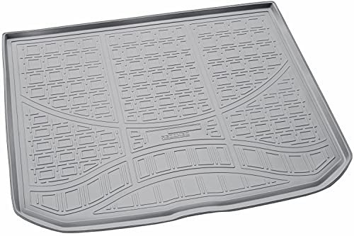 Recambo Gummi Kofferraumwanne Premium passend für Audi A3 8V + Sportback | ab 2012 | passgenau mit Rand | Grau