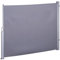 Ventanara® Seitenmarkise ausziehbar Sichtschutz Sonnensegel Windschutz Sonnenschutz Seitenrollo (180 x 300 cm, Grau)