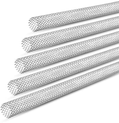 Isolbau Siebhülsen Metall - Ankerhülse 20 mm x 1 m für Gewindestangen M16 - Verzinkt & beschichtet - 5 Stück