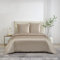 Luowei Satin Bettwäsche 155x220cm Champagner Luxus Seide Super Weich Mikrofaser Bettwäsche Set Anti Falten Anti Fading Antifouling Bettbezug + 2 Kissenbezug 80x80cm mit Reißverschluss