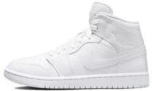 NIKE Femme WMNS Air Jordan 1 Mid Shoes, White, 42 EU