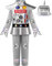 ReliBeauty Déguisement Robot Costume Enfant Garçon Fille pour Halloween Carnaval,100
