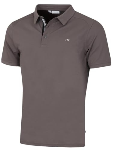 Calvin Klein Mens Campus Sport Golf Polo Shirt - Slate Sport - XXL
