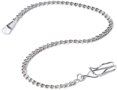 YOCDNOV 2 Pezzi di Catena per Orologio da Tasca - Catena per Orologio da Tasca con Accessori Classici per Orologio da Tasca con Catena per Orologio, per Appendere Chiavi o Portafoglio sui Pantaloni