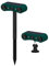 DINOWIN Solar bewegungsmelder Alarm Außen 130 dB lauter PIR Bewegungssensor Anti-Diebstahl Alarmanlage Alarmlampe für Garage, Bauernhof, Scheune, Yard (2 STK)