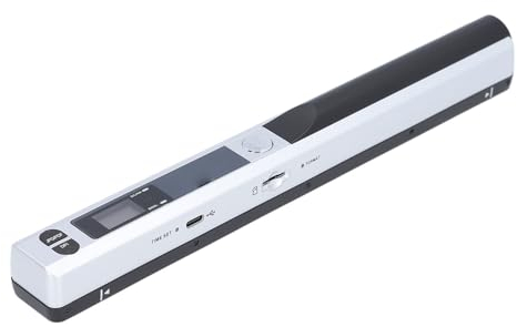 Scanner per Documenti Portatile, Scanner Portatile da 8,27 per Affari, Foto, Immagini, Ricevute, Scanner Fotografico per Documenti A4, Selezione Formato JPG/PDF, FINO a 900 DPI