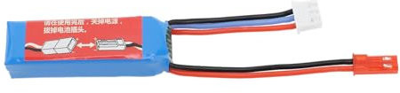 VGEBY RC Car Lithium Battery, 7.4V 400mAh Large Capacity Battery High Discharge Multiplier RC Car Li Ion Battery for WLtoys 1/28 RC Car K969 K989 284161 284131 284010