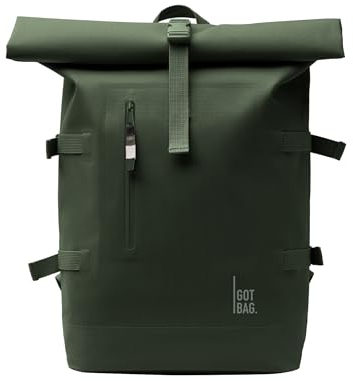 GOT BAG Rucksack Rolltop | Laptop Rucksack wasserdicht mit Herausnehmbarer 15,6“ Laptoptasche | 31 Liter Füllvolumen Rollrucksack