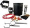 Kit de four de fusion au gaz propane de 25 kg avec pince à creuset et 2 flacons extra larges en fonte de sable (25 x 25 x 12,5 cm), pour fondre le métal doré, cuivre, aluminium